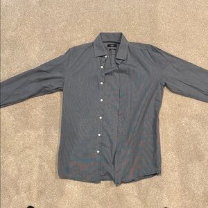 Hugo Boss Grey Button Down Shirt
